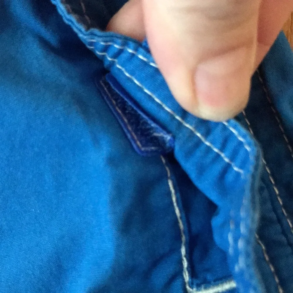 OshKosh BGosh size 7 royal blue pocket cargo cotton poplin pull on shorts